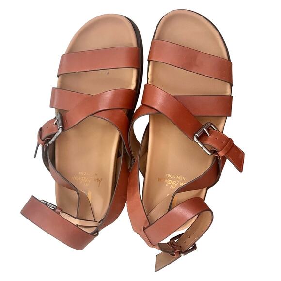 Sam Edelman Eleanora Brown Buckle Lug Sole Strappy Sandals Size 8.5 NEW No Box - Picture 6 of 11